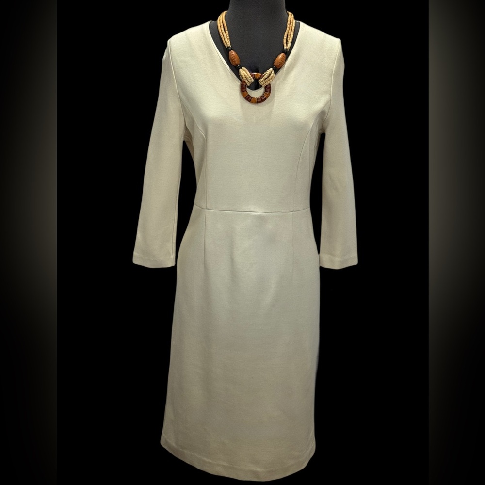 Pink Tartan Cream Dress With Decorative Gold Zipper Size S